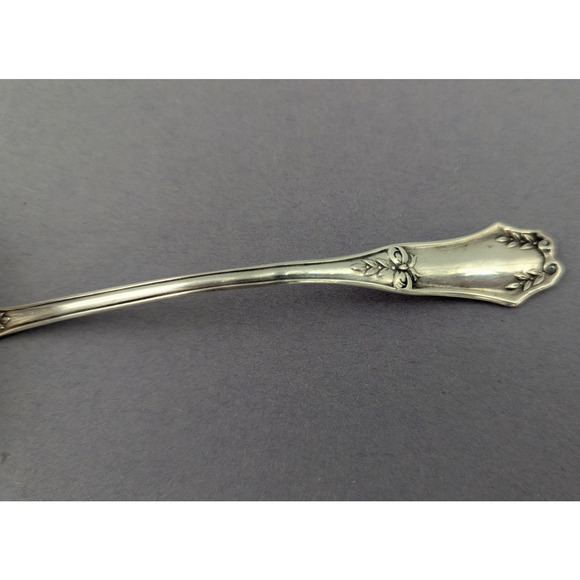 Baker Manchester Solid Sterling Silver Bon Bon Spoon 5.5" No monogram 15g - Picture 2 of 8